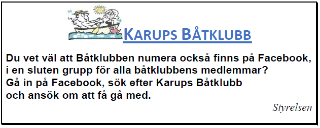 Båtklubb,FB